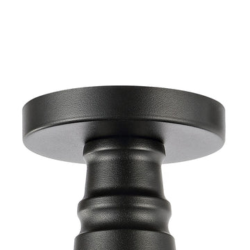 Camila 14" Classic Industrial Indoor/Outdoor Iron LED Semi Flush Mount